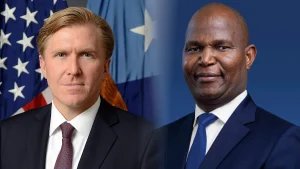 O Presidente Daniel Chapo foi recebido no Pentágono pelo sub-secretário de Estado norte-americano Elbridge A. Colby.