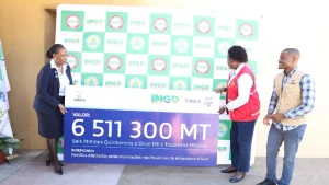 Sasol apoia INGD com 6,5 milhões de Meticais para assistência humanitária