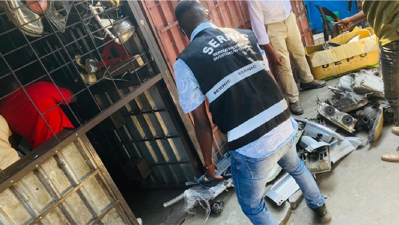 SERNIC e PRM desmantelam redes de peças automóveis ilícitas em Maputo
